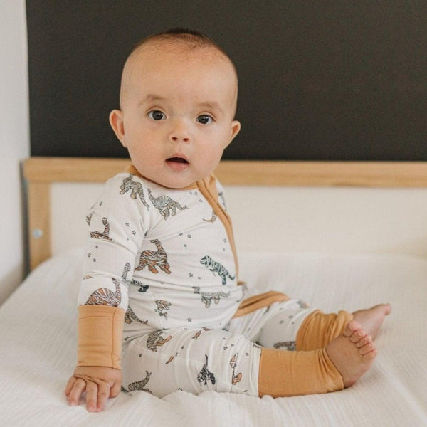 mummy-saurus-rex-bamboo-zippy-romper Little Joy Co - Sophia's Style-1